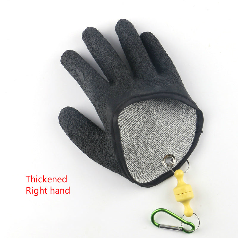 Waterproof Fishing Gloves – Anti-Slip & Puncture-Resistant with Magnetic Clip