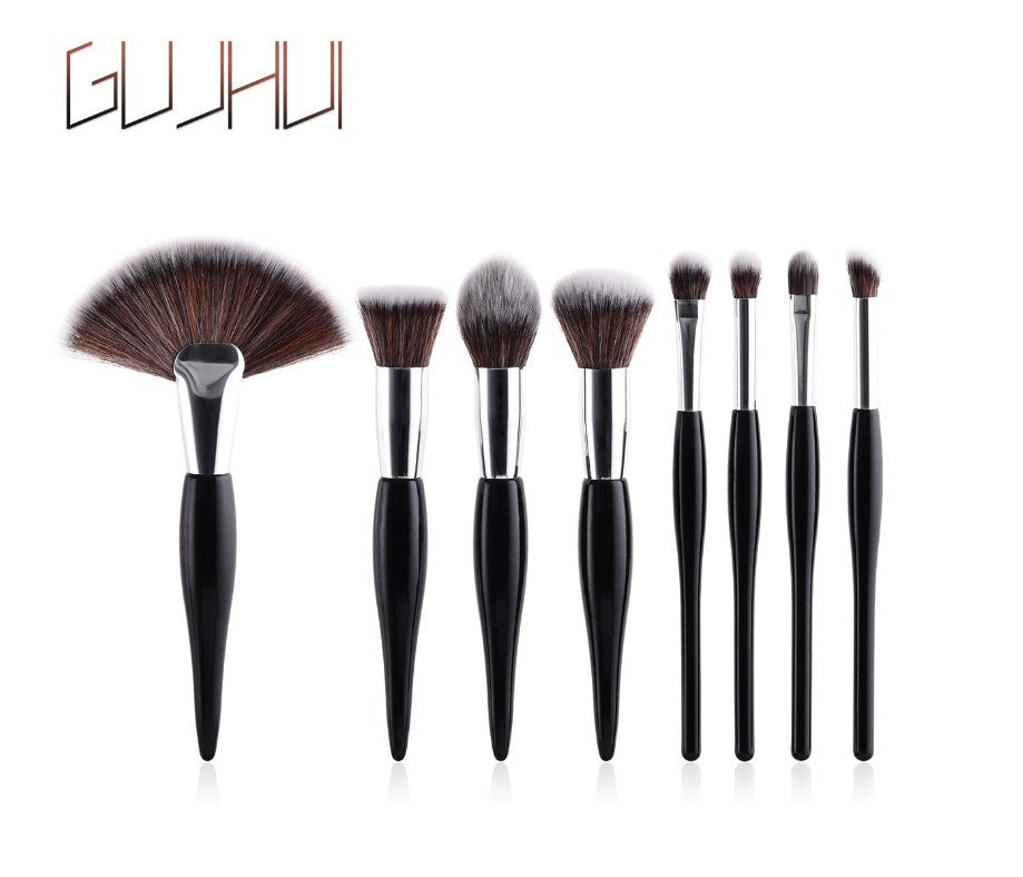 4-Piece Makeup Brush Set – Soft High-Density Bristles, 2 Elegant Colourways