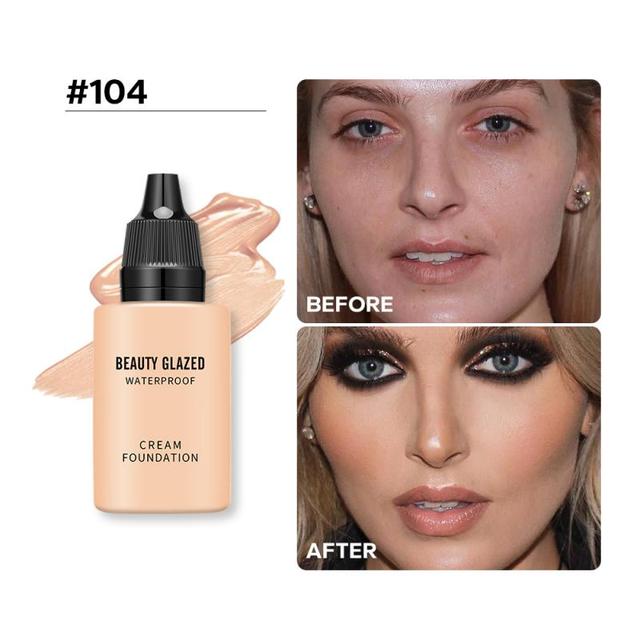 Matte Liquid Foundation & Concealer – Full Coverage, Waterproof, 9 Shades