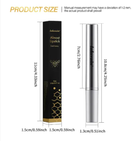 Black Honey Lipstick — Hydrating Sheer Tint for Soft, Nourished Lips