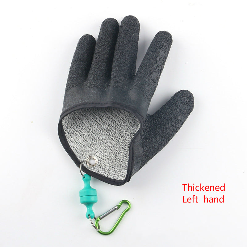 Waterproof Fishing Gloves – Anti-Slip & Puncture-Resistant with Magnetic Clip