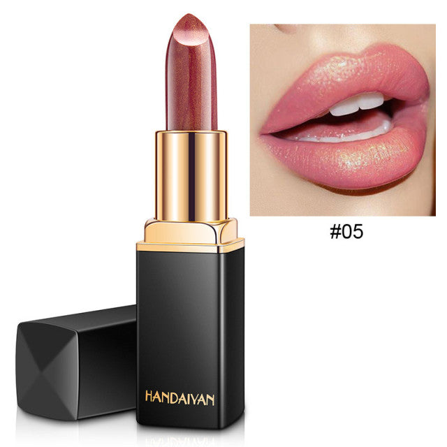 Waterproof Glitter Lipstick – Long-Lasting Shimmer, 9 Shades
