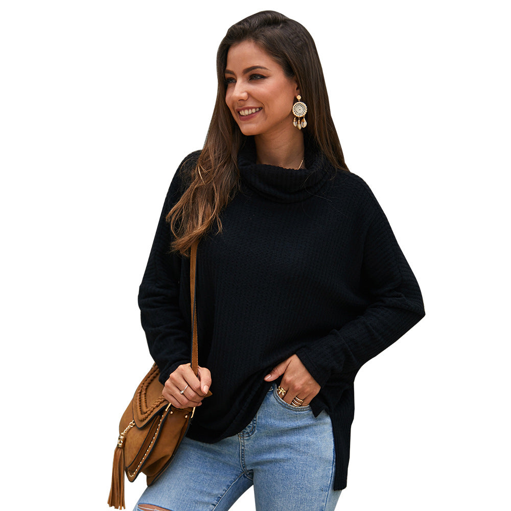 Women’s High Neck Knit Sweater – Cosy Long Sleeve Pullover, 5 Colours, S–2XL
