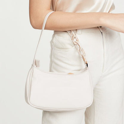 Crocodile Print Acrylic Chain Bag – PU Leather Shoulder Bag, 4 Colours