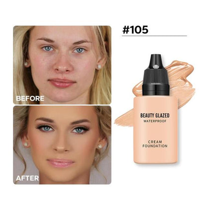 Matte Liquid Foundation & Concealer – Full Coverage, Waterproof, 9 Shades
