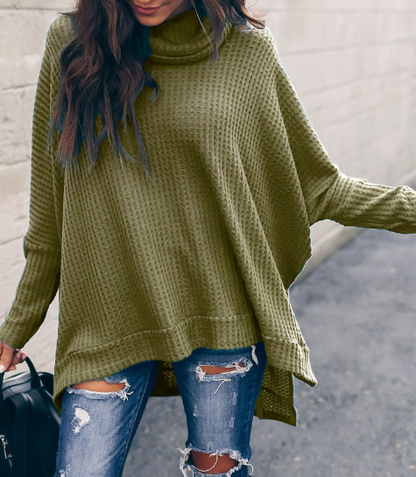 Women’s High Neck Knit Sweater – Cosy Long Sleeve Pullover, 5 Colours, S–2XL