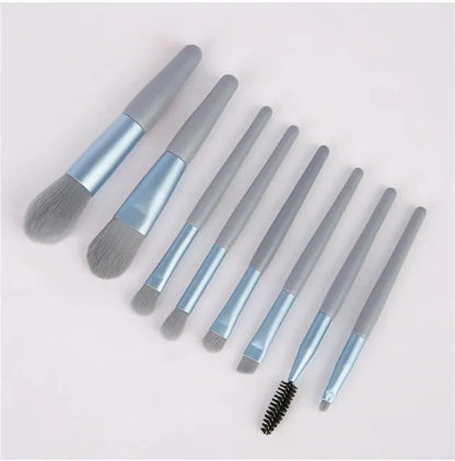 8-Piece Professional Makeup Brush Set – Soft Fluffy Brushes, 5 Colours