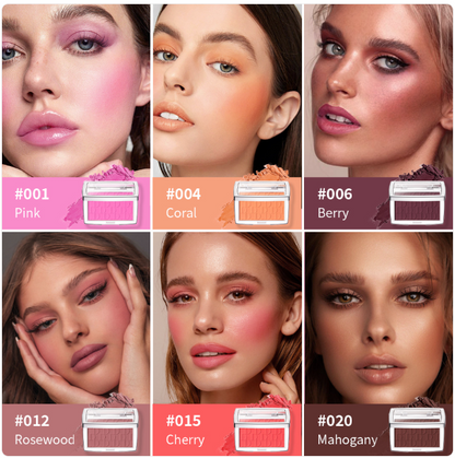 Matte Blush Palette – Long-Lasting Soft-Focus Finish, 6 Shades, All Skin Types