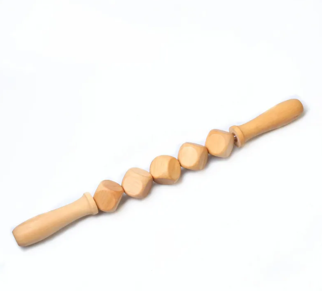Wooden Anti-Cellulite Massage Roller Set – Birch Wood Body Therapy Tools
