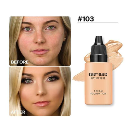 Matte Liquid Foundation & Concealer – Full Coverage, Waterproof, 9 Shades