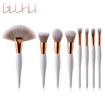 4-Piece Makeup Brush Set – Soft High-Density Bristles, 2 Elegant Colourways