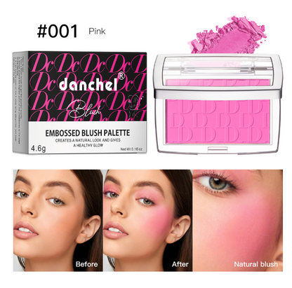 Matte Blush Palette – Long-Lasting Soft-Focus Finish, 6 Shades, All Skin Types