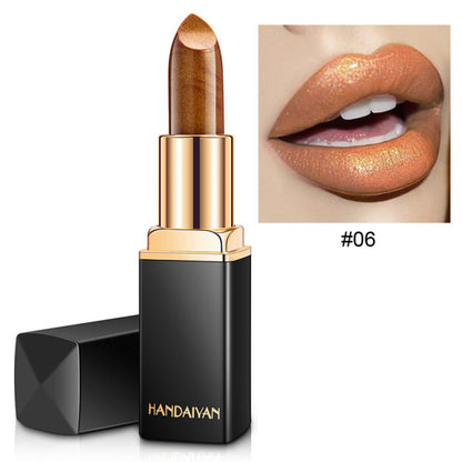 Waterproof Glitter Lipstick – Long-Lasting Shimmer, 9 Shades