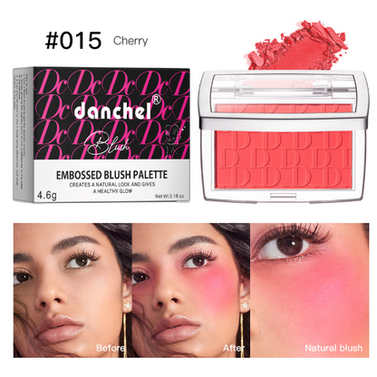 Matte Blush Palette – Long-Lasting Soft-Focus Finish, 6 Shades, All Skin Types