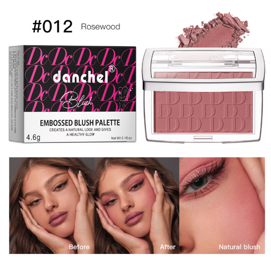Matte Blush Palette – Long-Lasting Soft-Focus Finish, 6 Shades, All Skin Types
