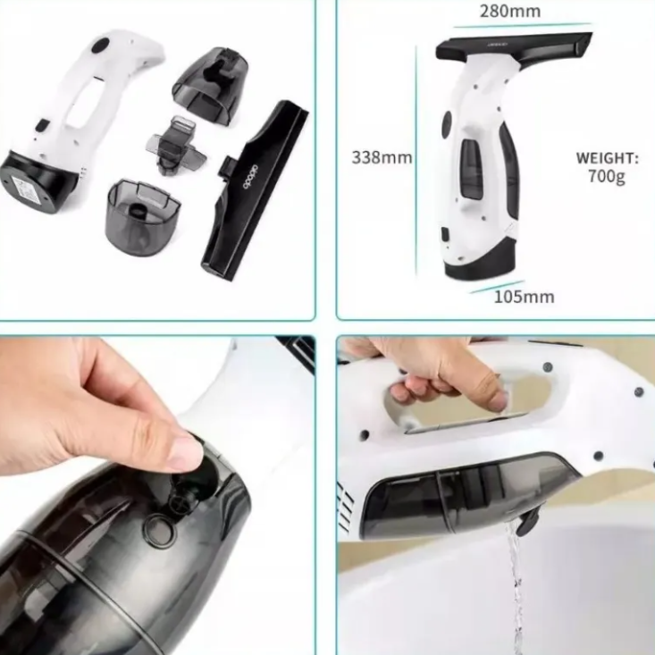 Cordless Automatic Window Cleaner – Electric Glass & Surface Cleaner with 2200mAh Battery