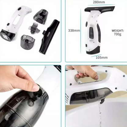 Cordless Automatic Window Cleaner – Electric Glass & Surface Cleaner with 2200mAh Battery
