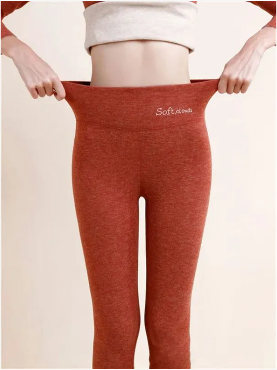 Fleece-Lined Cropped Velvet Leggings – High Waist, Hip Lift, 9 Colours, S–5XL