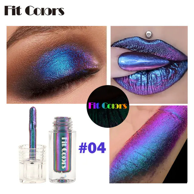 Aurora ChromaShift Multi-Chrome Eyeshadow Pigments — Liquid Colour-Shifting Eye Pigment | 6 Shades