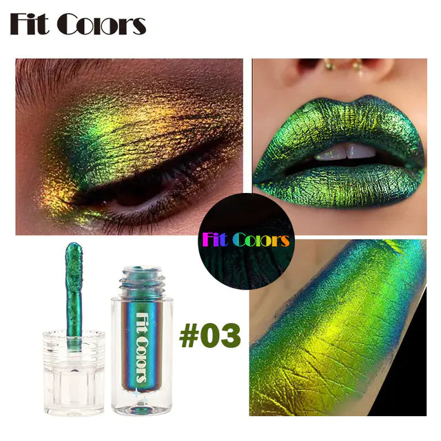 Aurora ChromaShift Multi-Chrome Eyeshadow Pigments — Liquid Colour-Shifting Eye Pigment | 6 Shades
