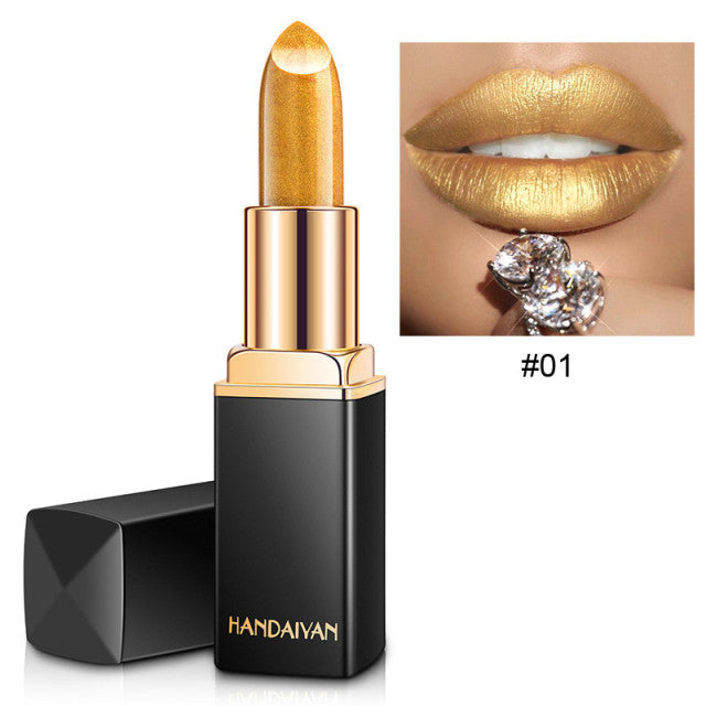 Waterproof Glitter Lipstick – Long-Lasting Shimmer, 9 Shades