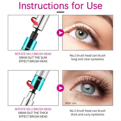 4D Silk Fiber Mascara – Lengthening, Thickening & Waterproof