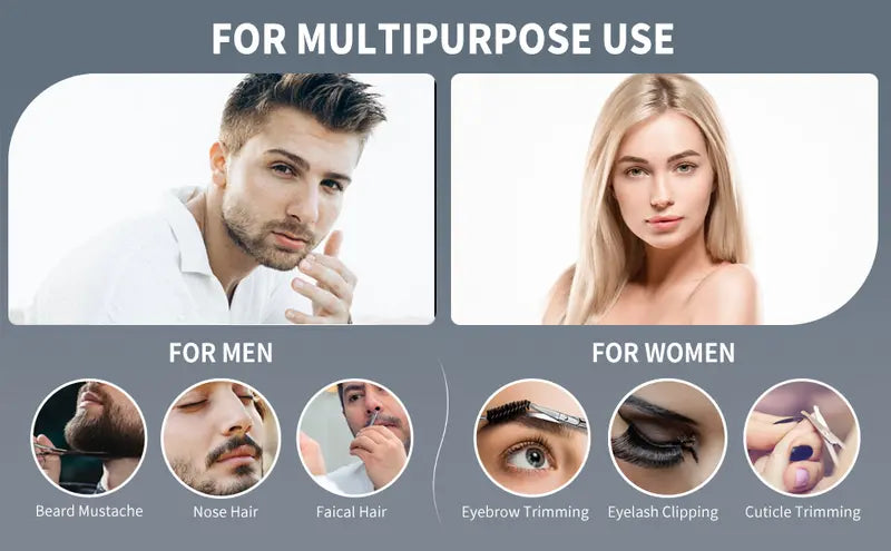 Stainless Steel Nose & Eyebrow Scissors – Precision Grooming for Men & Women