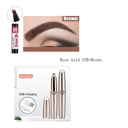 Electric Eyebrow Trimmer Portable Hair Remover for Women