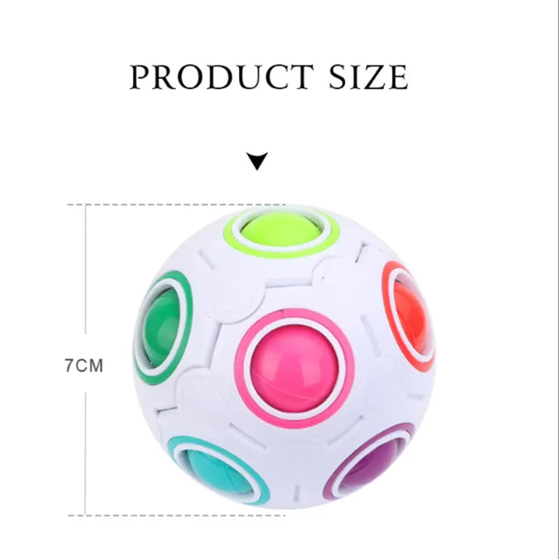 Rainbow Cube Ball Stress Toy