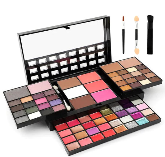74-Color Makeup Palette Set Eyeshadow Blush Lip Gloss Kit