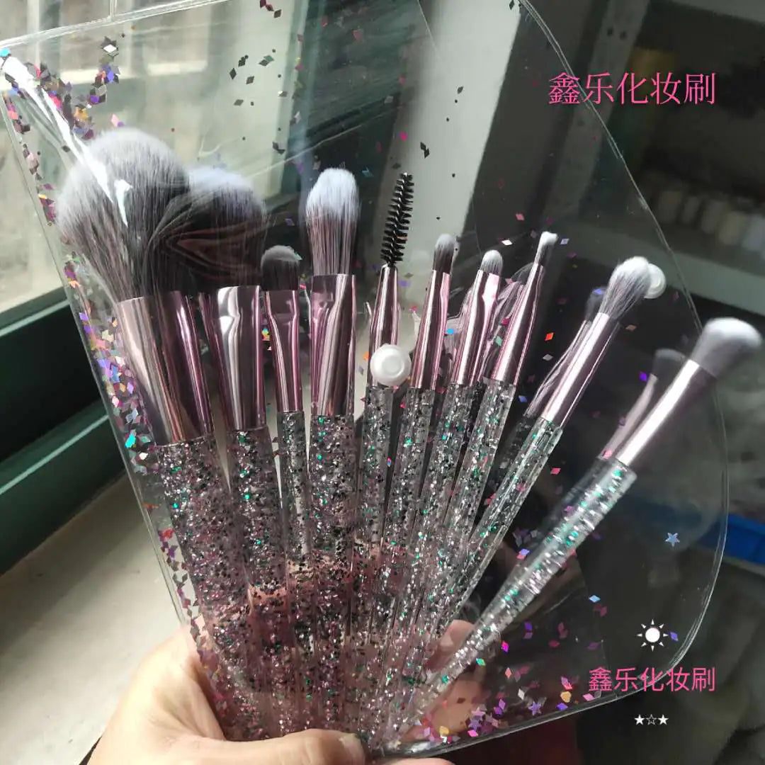 10-Piece Makeup Brush Set — Synthetic Fibers, Vibrant Colors & Travel-Ready Cases