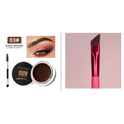 Waterproof Eyebrow Dye Gel – Long-Lasting Smudge-Proof Brow Cream, 6 Shades