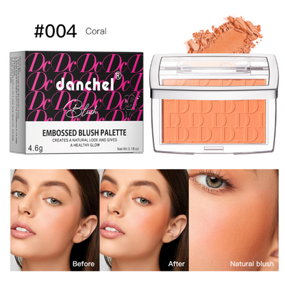 Matte Blush Palette – Long-Lasting Soft-Focus Finish, 6 Shades, All Skin Types