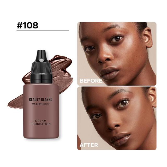 Matte Liquid Foundation & Concealer – Full Coverage, Waterproof, 9 Shades