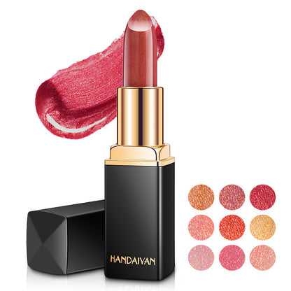 Waterproof Glitter Lipstick – Long-Lasting Shimmer, 9 Shades