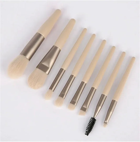 8-Piece Professional Makeup Brush Set – Soft Fluffy Brushes, 5 Colours