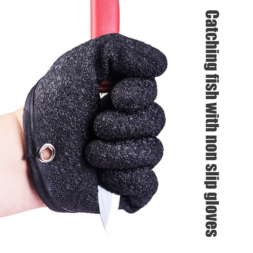 Waterproof Fishing Gloves – Anti-Slip & Puncture-Resistant with Magnetic Clip