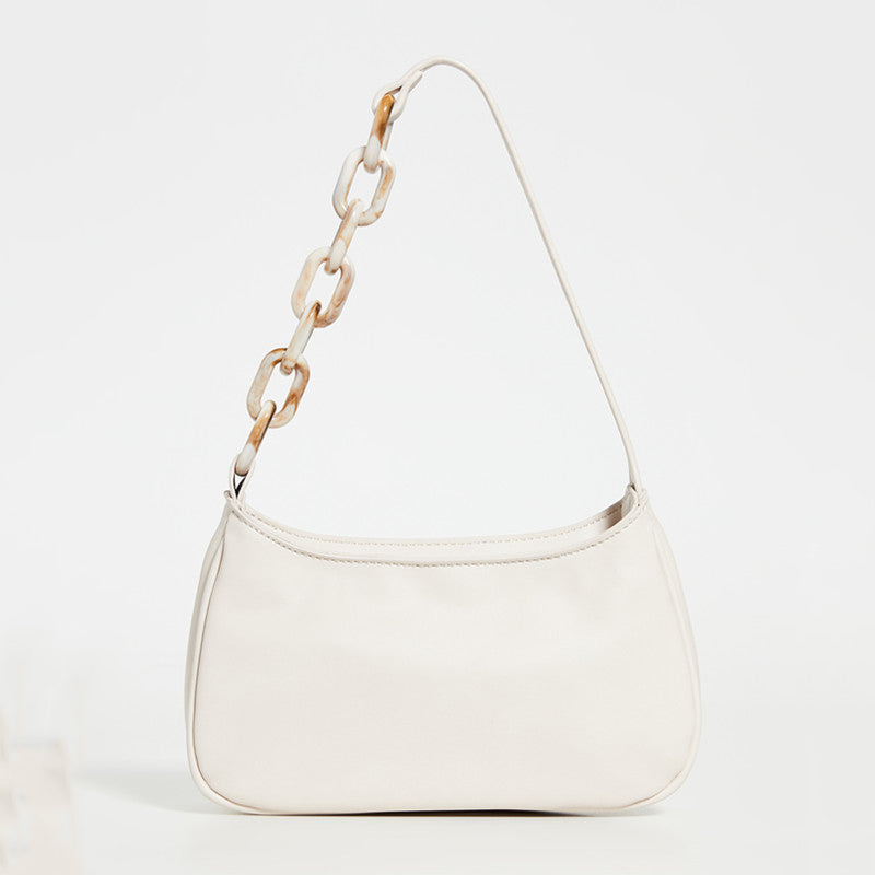 Crocodile Print Acrylic Chain Bag – PU Leather Shoulder Bag, 4 Colours
