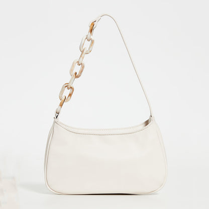 Crocodile Print Acrylic Chain Bag – PU Leather Shoulder Bag, 4 Colours