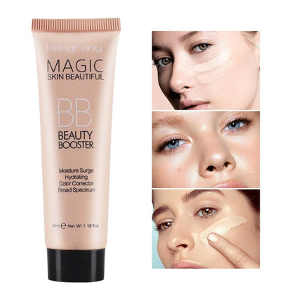BB Liquid Concealer & Waterproof Foundation – Full Coverage, Lightweight, 3 Shades