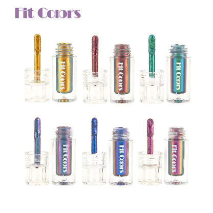 Aurora ChromaShift Multi-Chrome Eyeshadow Pigments — Liquid Colour-Shifting Eye Pigment | 6 Shades