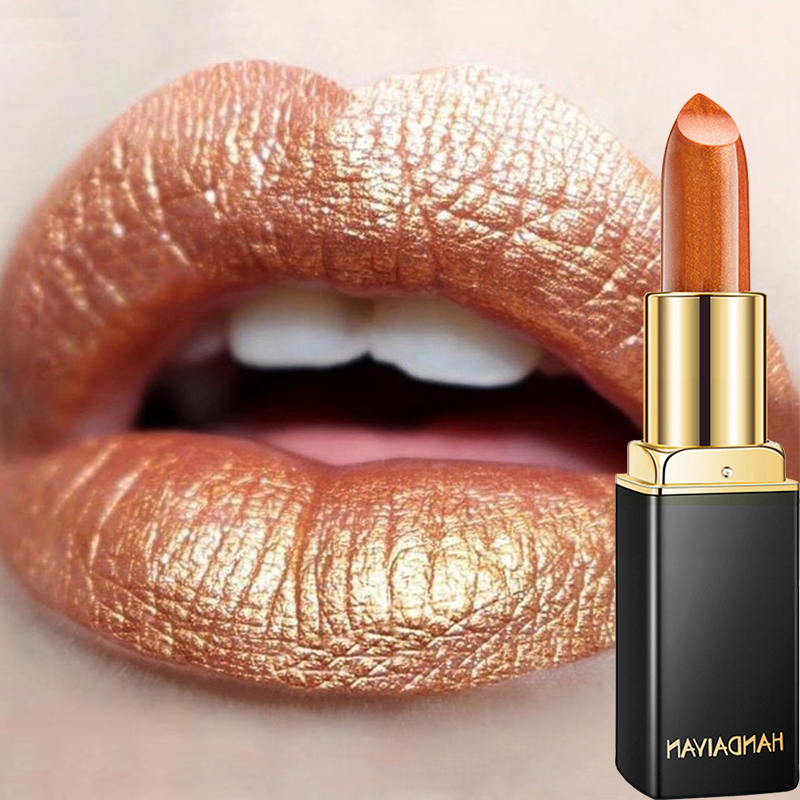 Glitter Shimmer Lipstick – Waterproof Mermaid Finish, 8 Shades, 3.5g