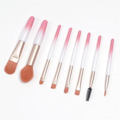 8-Piece Professional Makeup Brush Set – Soft Fluffy Brushes, 5 Colours