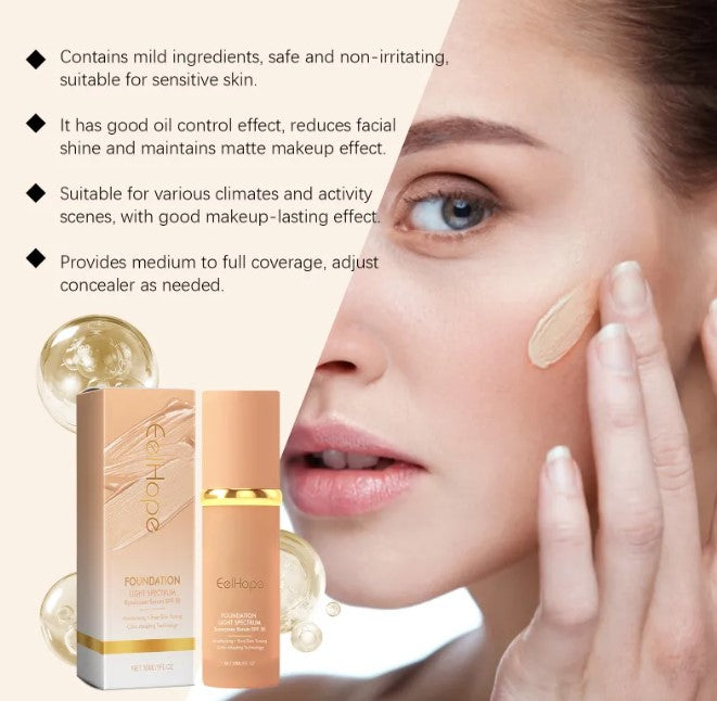 Temperature Change Liquid Foundation – 3-in-1 Adaptive Coverage, Concealer & Moisturiser