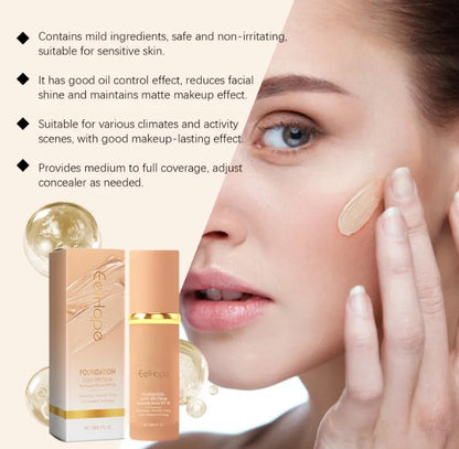Temperature Change Liquid Foundation – 3-in-1 Adaptive Coverage, Concealer & Moisturiser