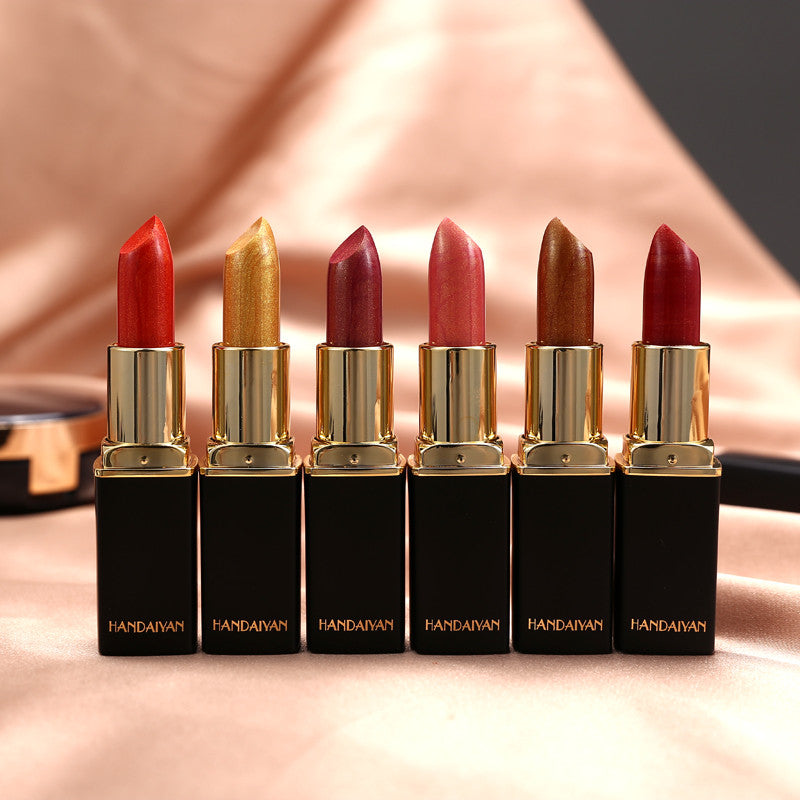 Waterproof Glitter Lipstick – Long-Lasting Shimmer, 9 Shades