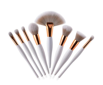 4-Piece Makeup Brush Set – Soft High-Density Bristles, 2 Elegant Colourways