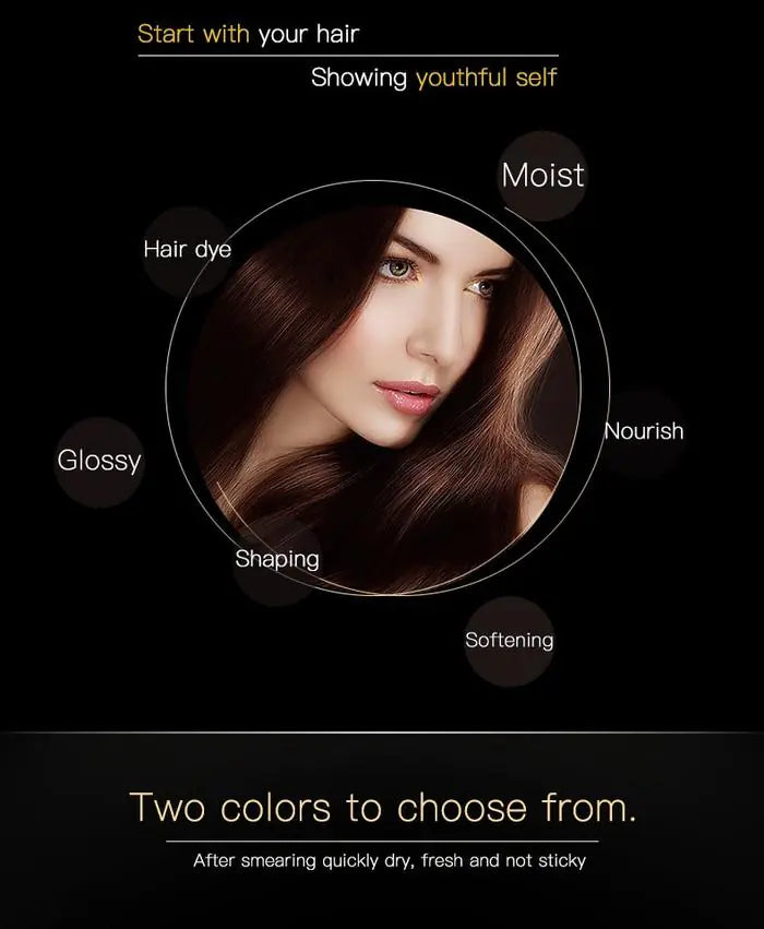 Hair Dye Stick — Instant Grey Coverage & Root Touch-Up | Plant-Based Formula | Brown & Black