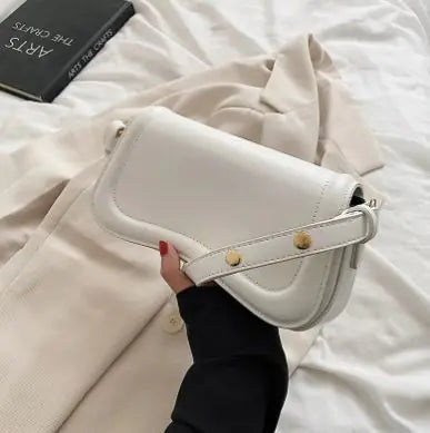 Women's PU Leather Shoulder Bag — Square Structured Carryall in 5 Colours