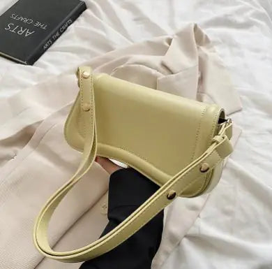 Women's PU Leather Shoulder Bag — Square Structured Carryall in 5 Colours